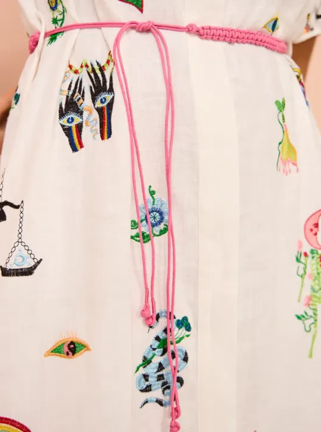 Alemais  Atticus Embroidered Shirtdress In Print Size 8 for rent on The Volte - main image