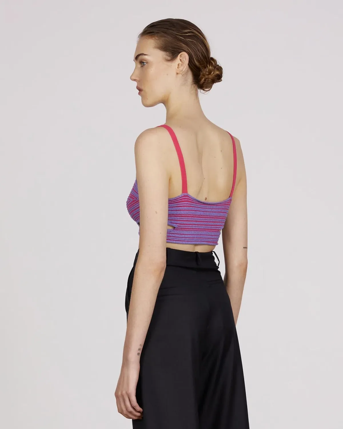 Anna Quan Viki Top Electric pink purple blue size 10 - Image 3