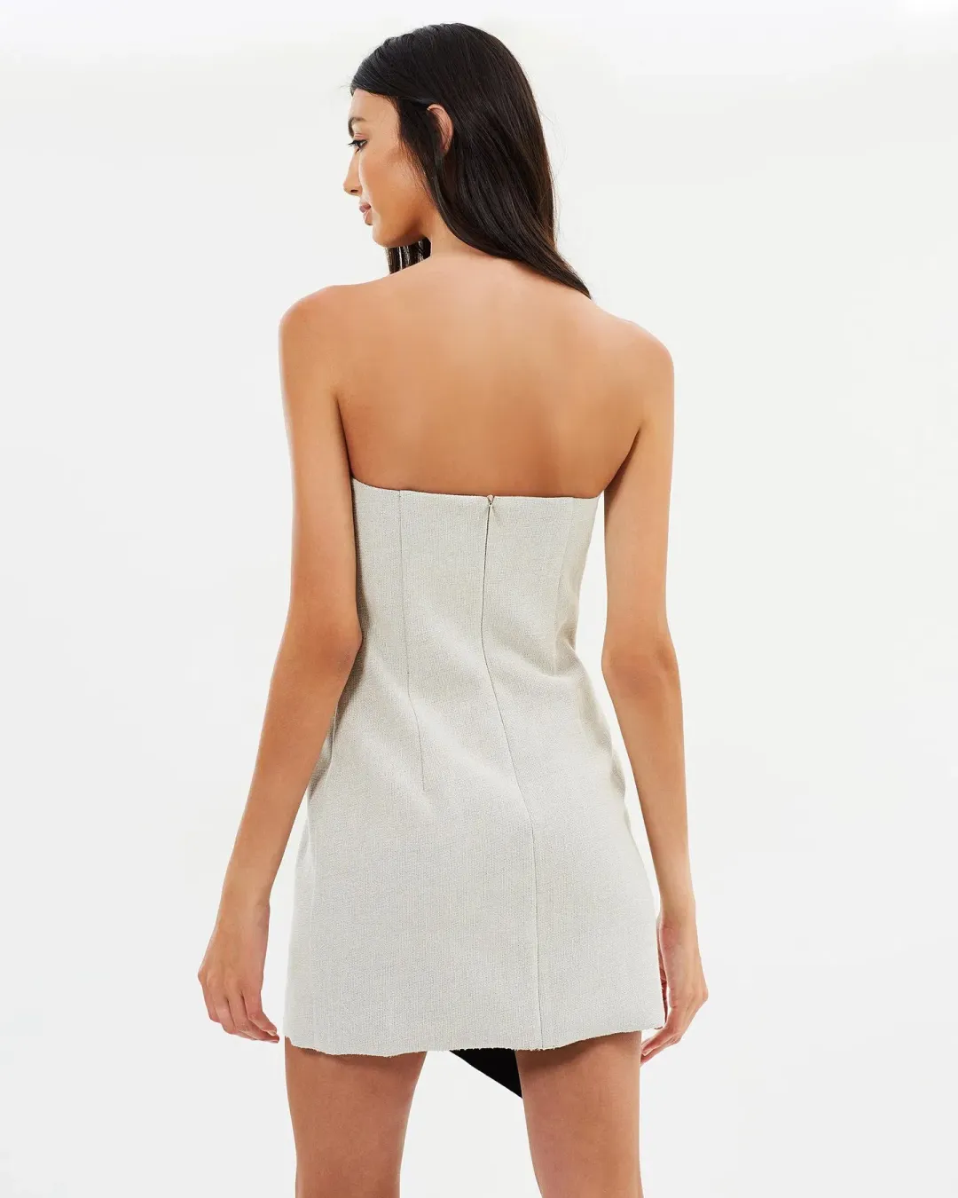 Bec & Bridge Alix Dress Natural Beige Grey Size 10 for rent on The Volte - main image