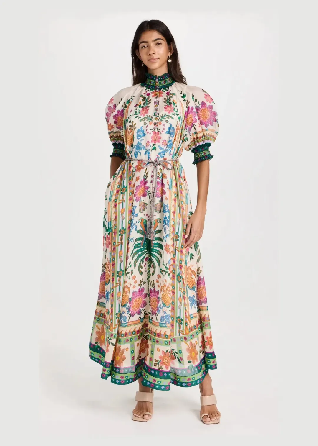Zimmermann Ginger Swing Maxi Dress Multi Print Size 1 / AU 10 for rent on The Volte - main image