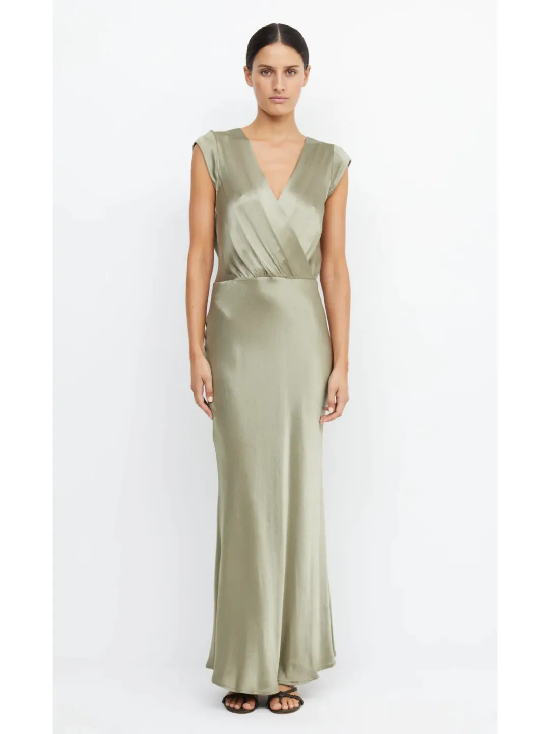 Bec & Bridge Moon Dance Maxi Dress Sage Size AU 16 for rent on The Volte - main image