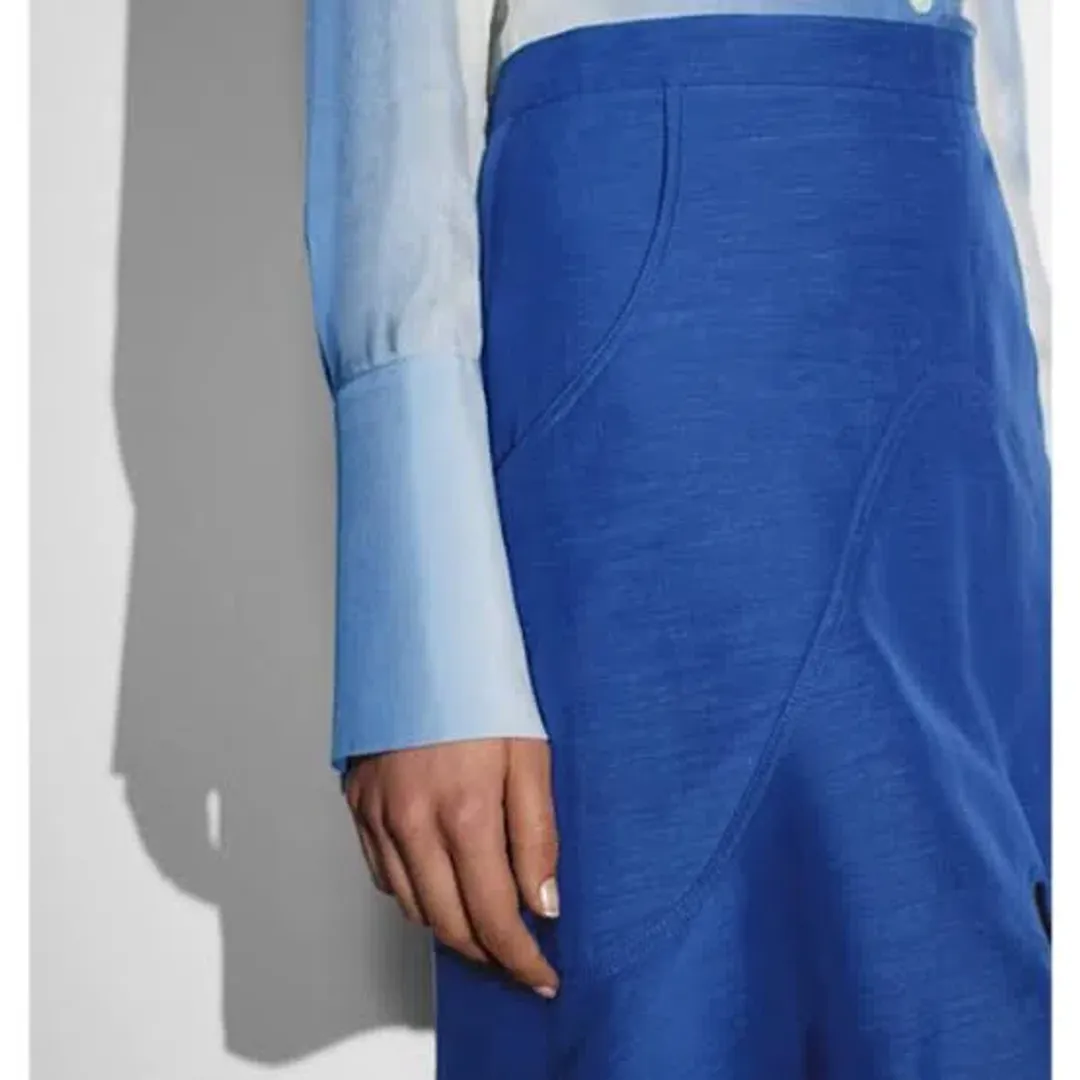 Witchery X Ellery A-line Mini Skirt Ultra Blue Size AU 14 for rent on The Volte - main image