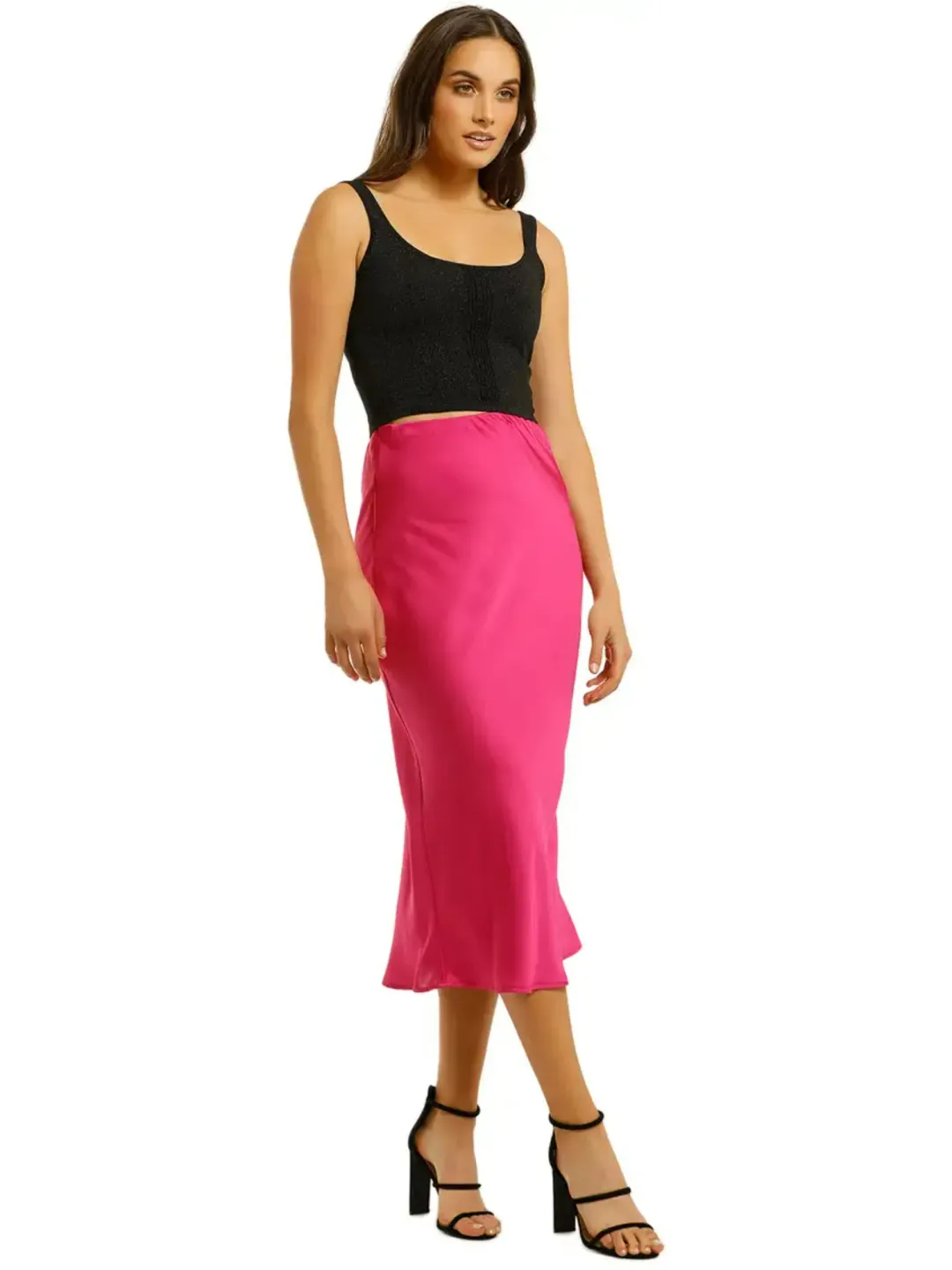 Kookai Como Bias Skirt Fuchia Pink Size 40 / AU 12 for rent on The Volte - main image