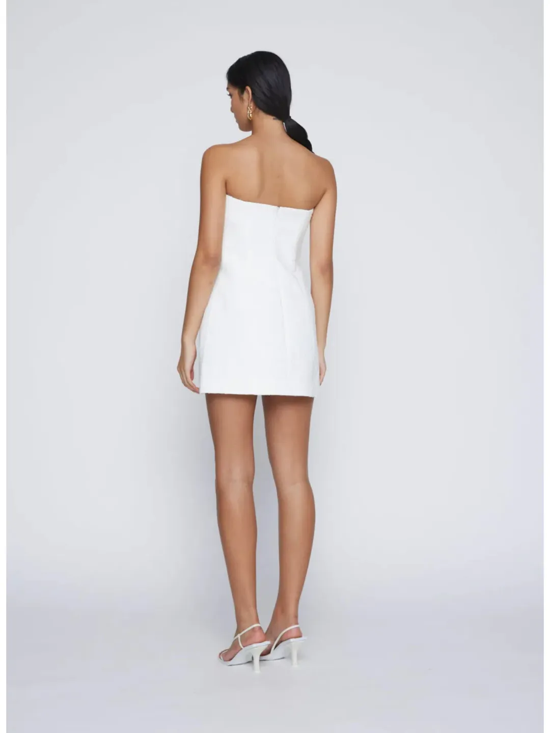 Anna Quan Boucle Paris Mini Dress in White Size AU 10 for rent on The Volte - main image