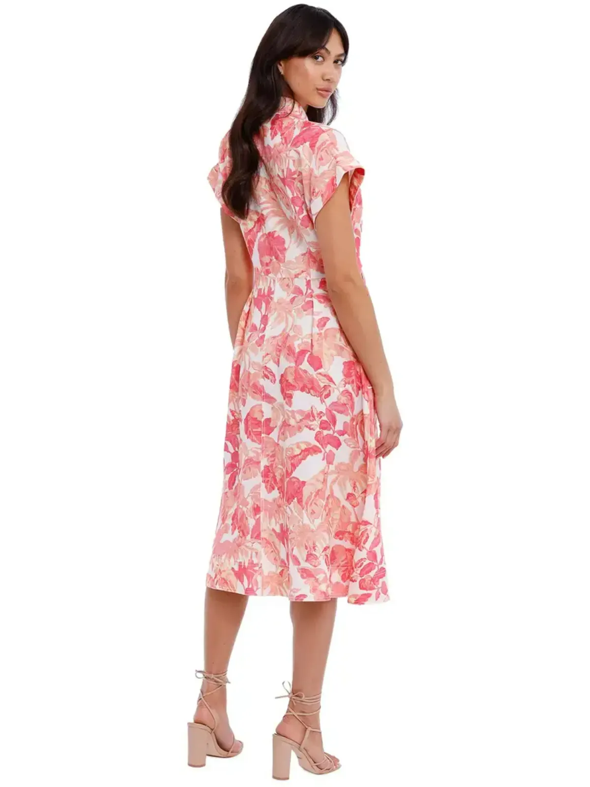 Rebecca Vallance Tropicale Midi Dress in Pink Size AU 10 - Image 2