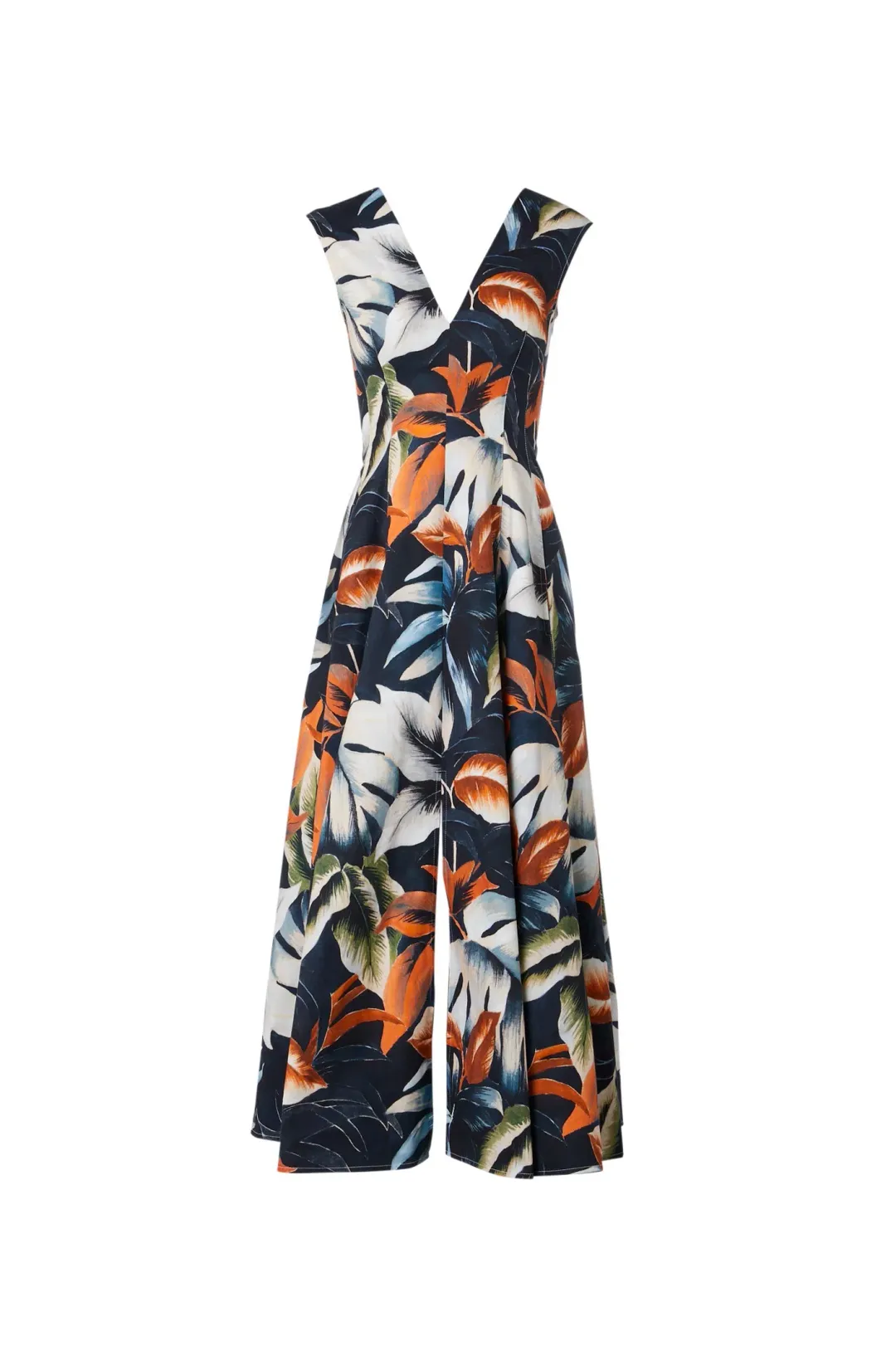 Scanlan Theodore Tropical Print Midi Dress Sienna Size 10 for rent on The Volte - main image