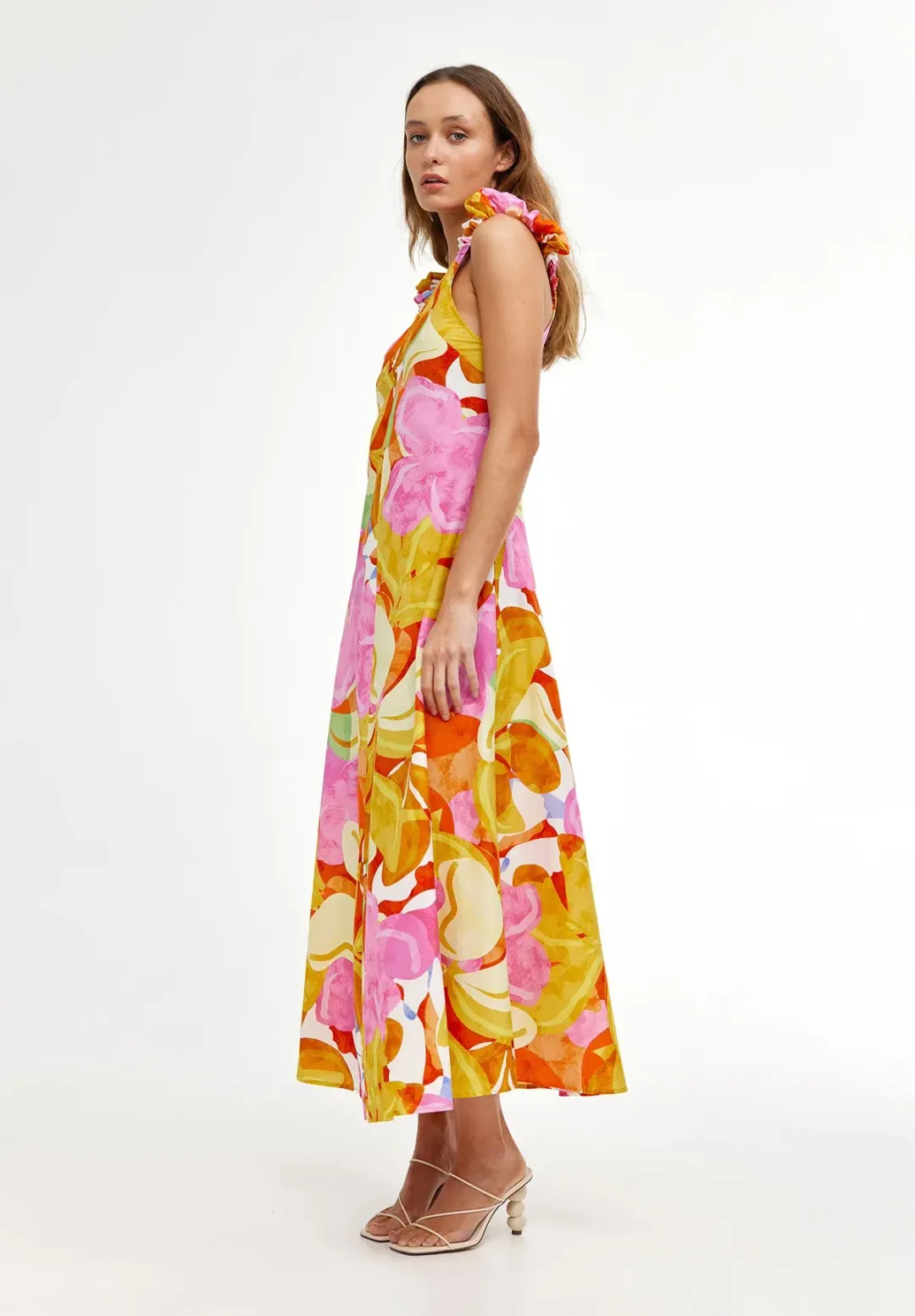 Kinney Paloma Midi Dress Capri Abstract Size S / AU 8 for rent on The Volte - main image