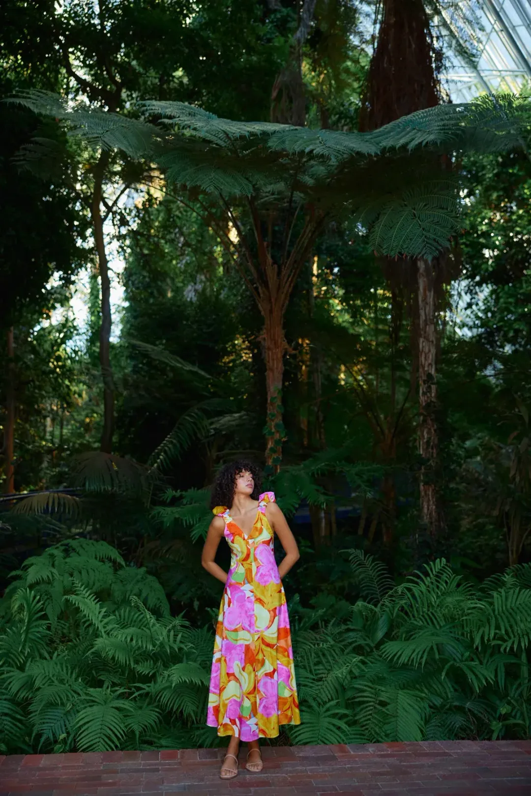 Kinney Paloma Midi Dress Capri Abstract Size S / AU 8 for rent on The Volte - main image