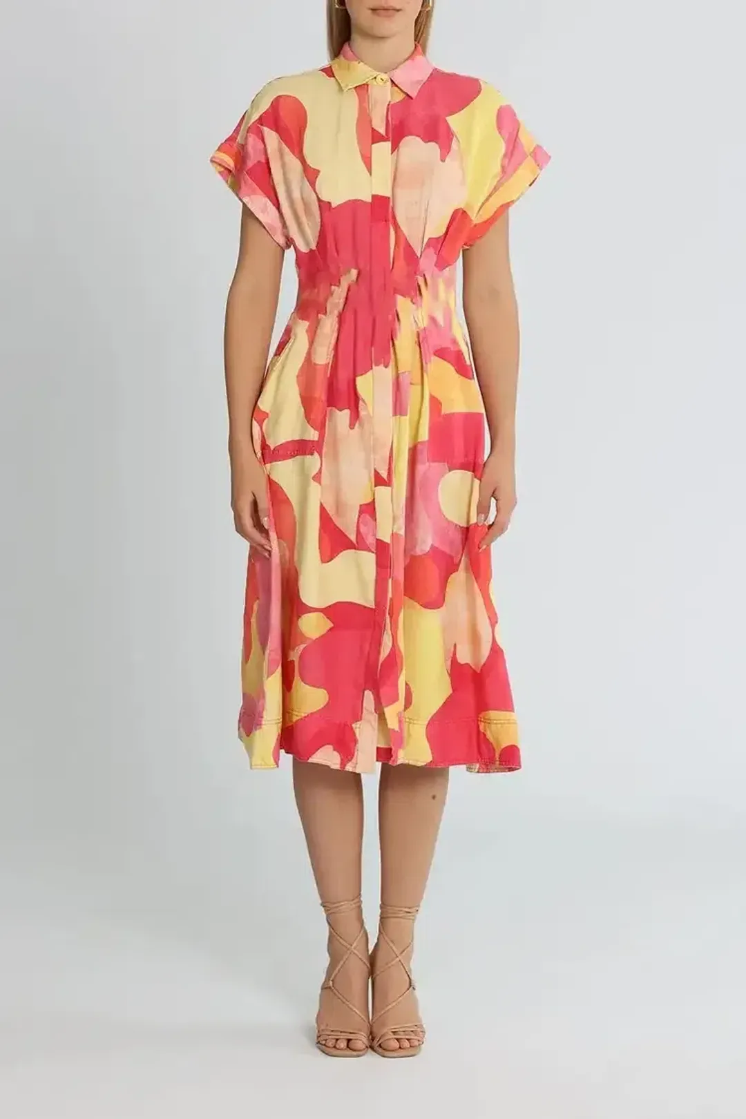 Rebecca Vallance Toretta Midi Dress Multi Size 14 for rent on The Volte - main image