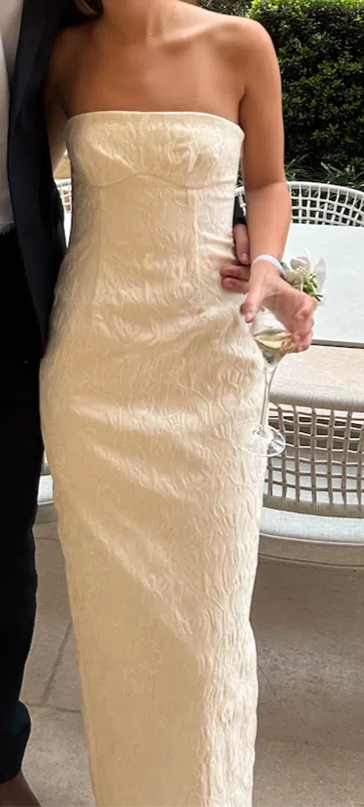 Sir The Label Etienne Column Gown Cloud Jacquard Size 0/AU 6 - Image 4