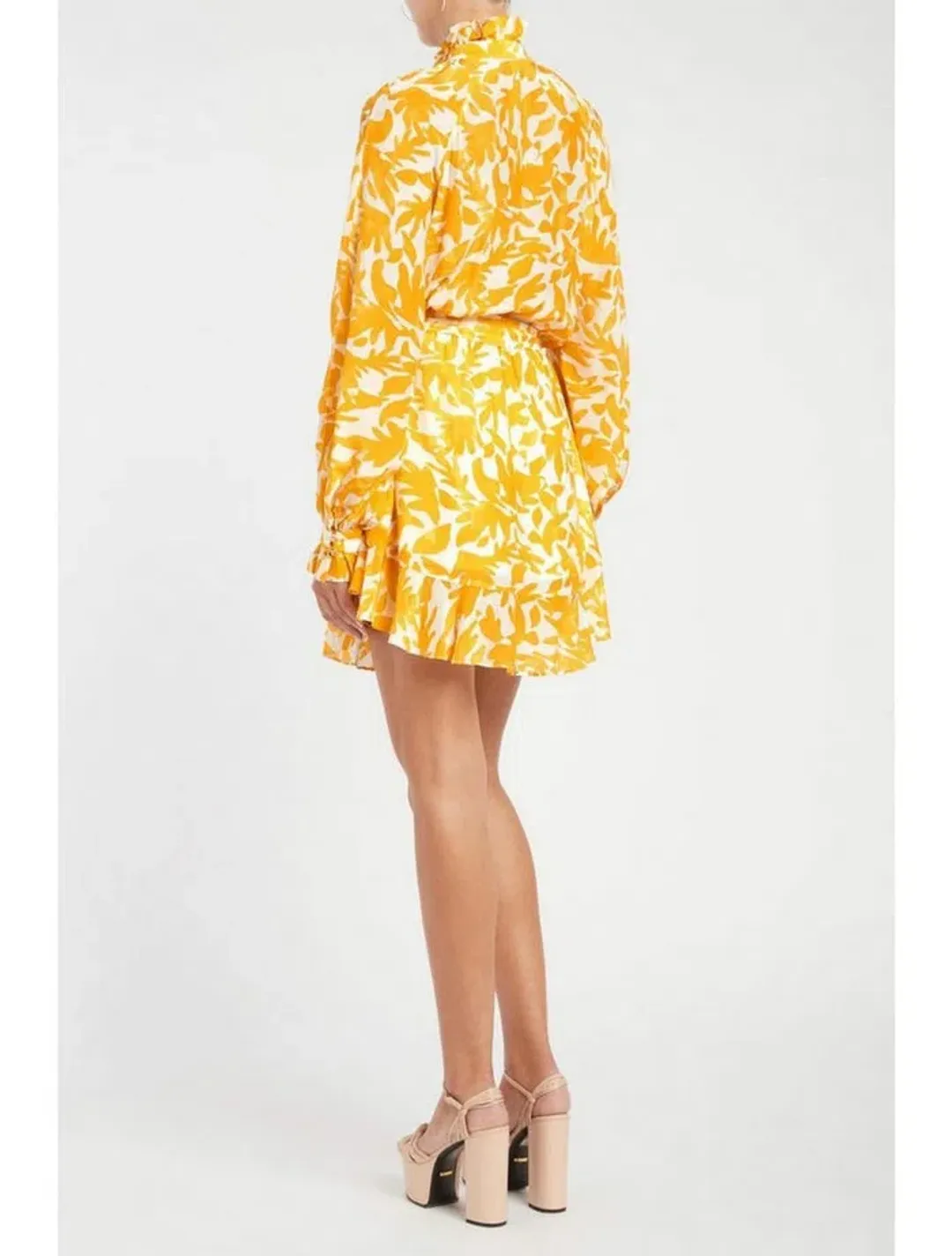 Rebecca Vallance Limoncello Mini Dress in Yellow Size 8 for rent on The Volte - main image