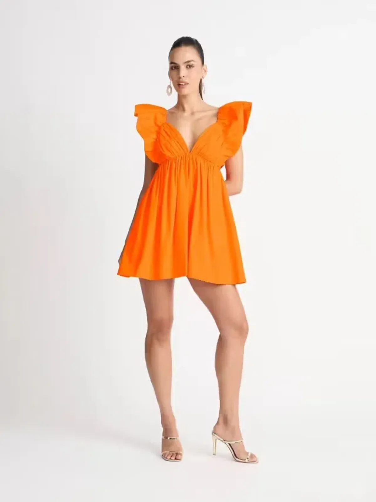 Sheike Bermuda Mini Dress in Orange Size 16 - Image 1