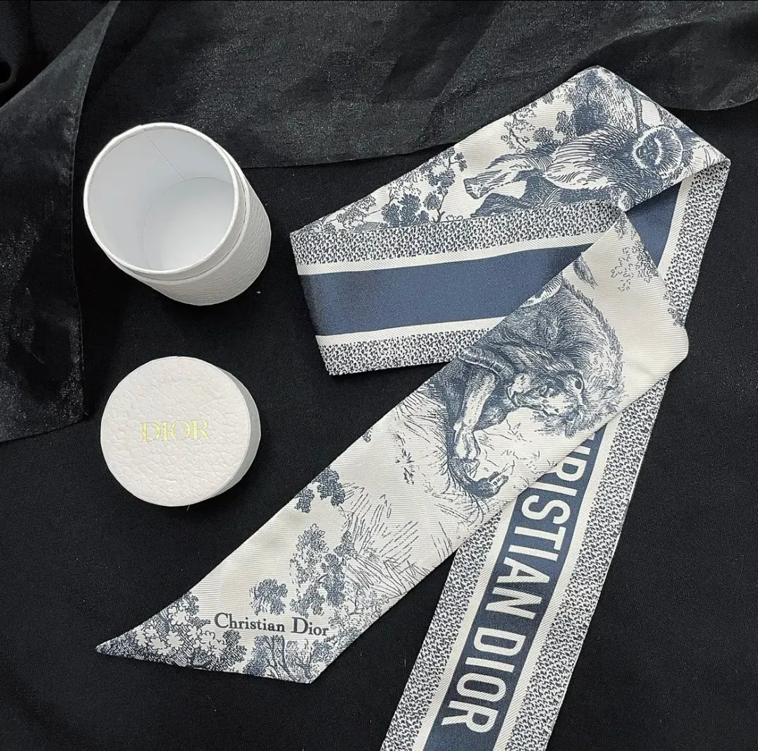 Dior Toile De Jouy Sauvage Mitzah Scarf for rent on The Volte - main image