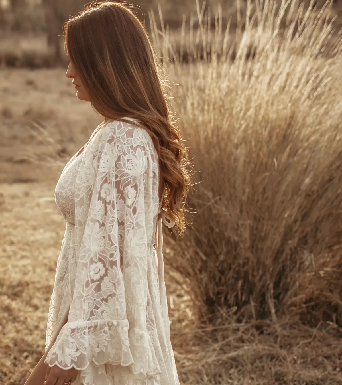 We Are Reclamation Much Love Gown Cream One Size - Image 3