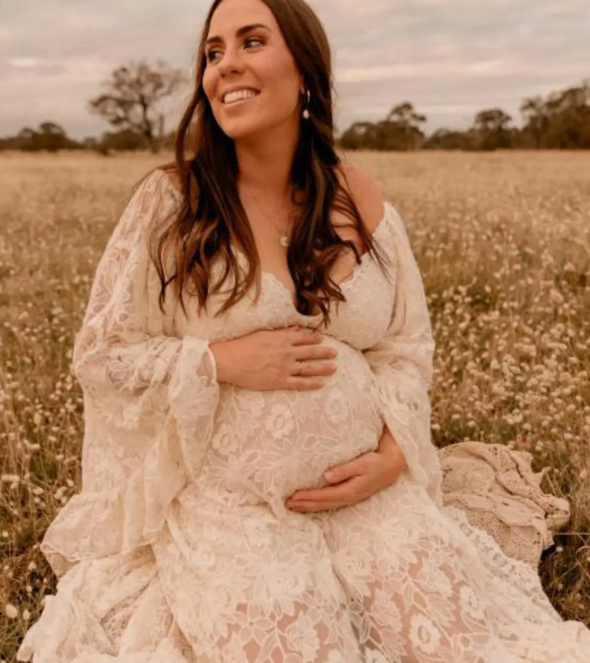 We Are Reclamation Much Love Gown Cream One Size - Image 11