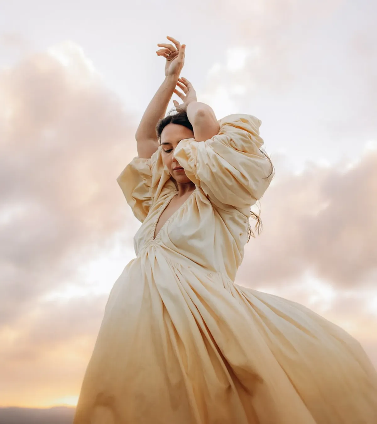 Rooh Collective Birthday Gown in Sun Ombre Size 10 - Image 2