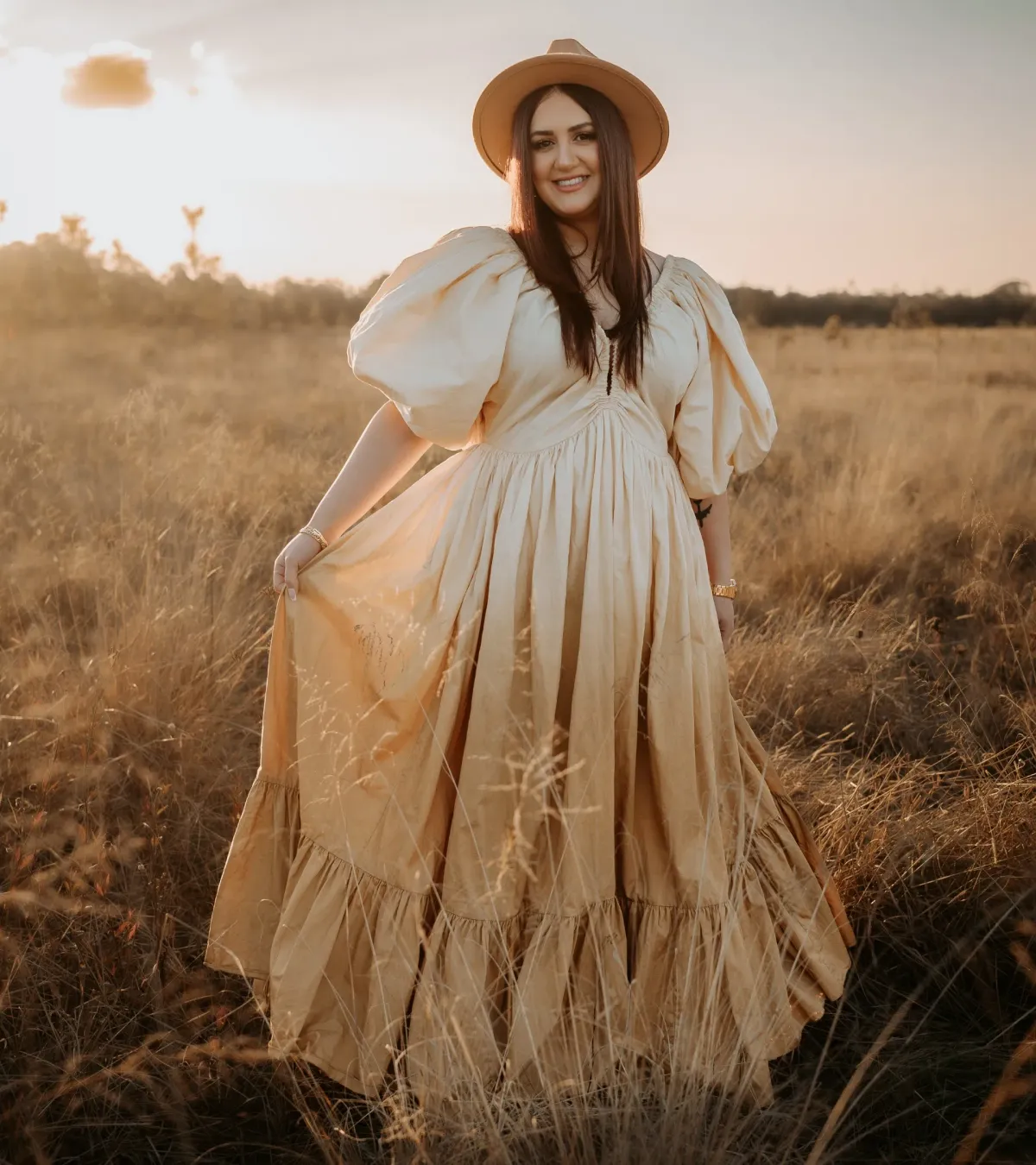 Rooh Collective Birthday Gown in Sun Ombre Size 10 - Image 3