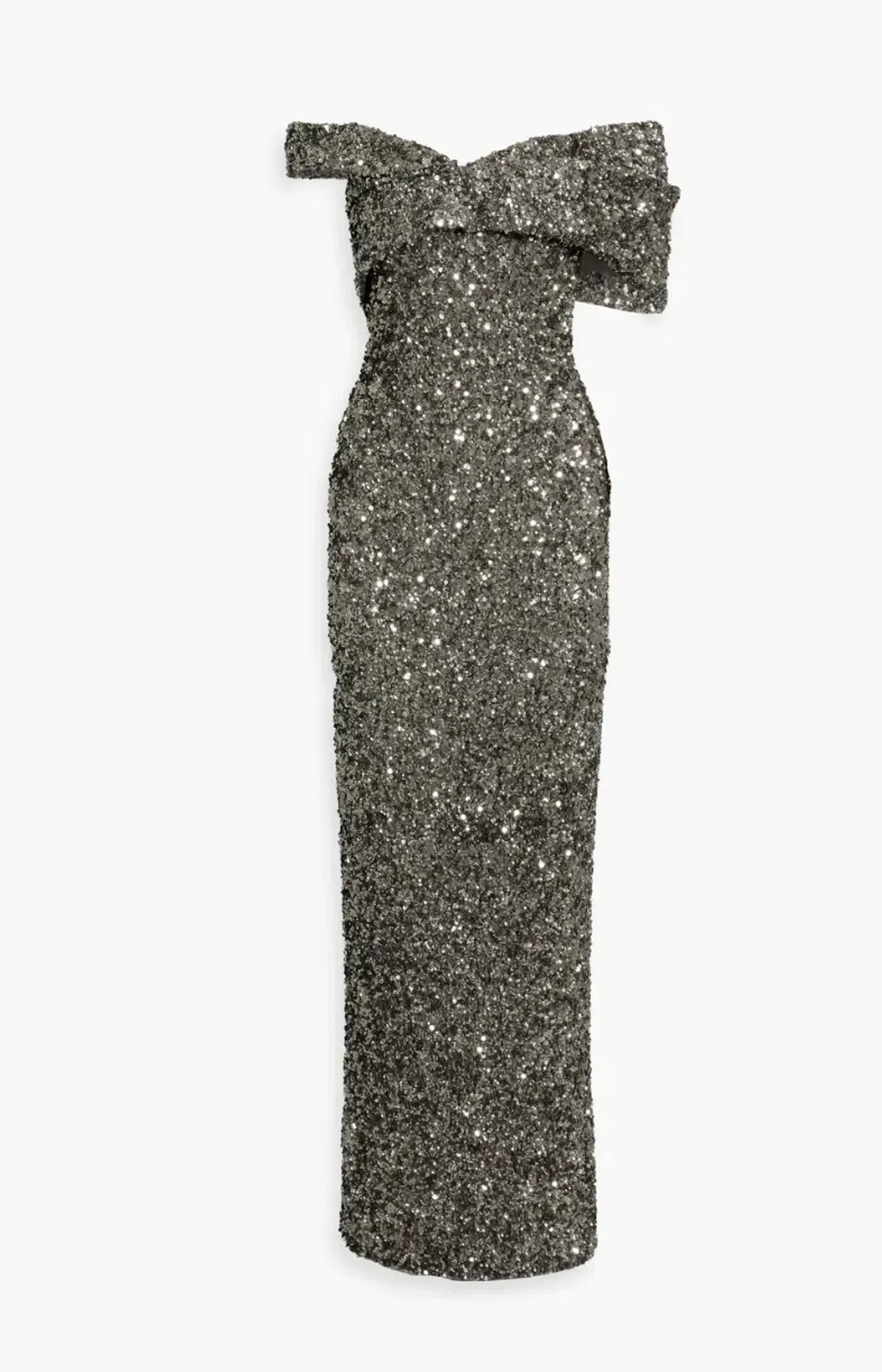 Rachel Gilbert Mirella Gown Gunmetal Size 3 / AU 12 - Image 4