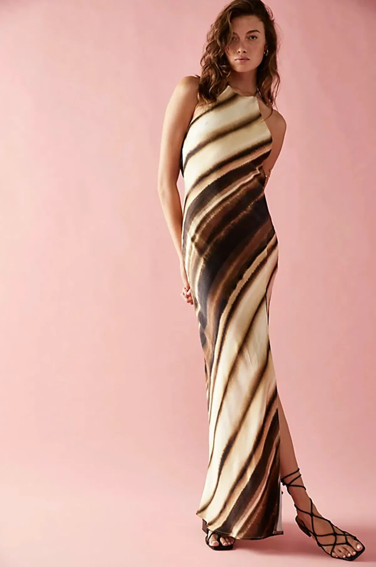 Bec & Bridge Watercolour Maxi Dress Print Size 8 - Image 4