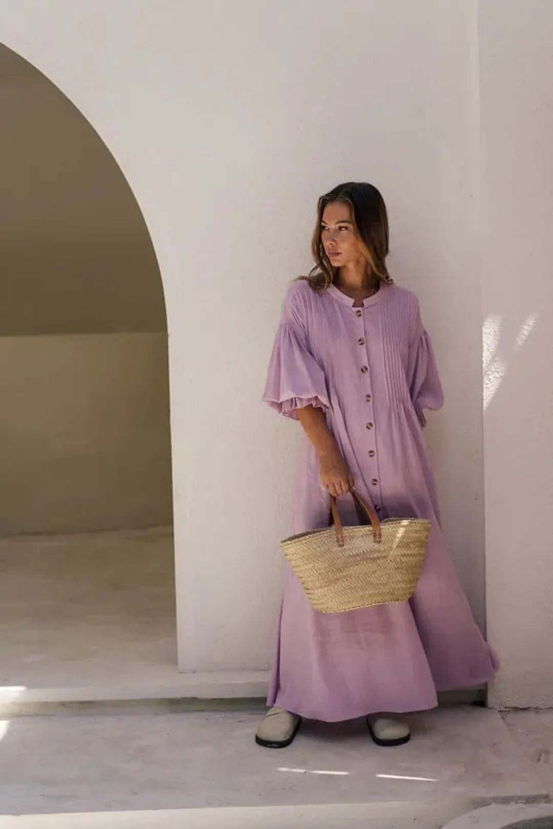 La Boheme Poppy Dress Tropical Violet One Size  for rent on The Volte - main image