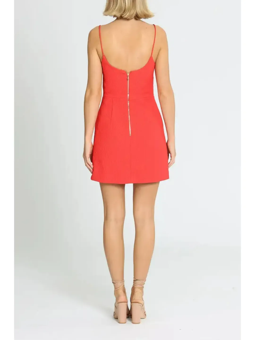 Rebecca Vallance Romy Mini Dress in Red Size AU 6 for rent on The Volte - main image