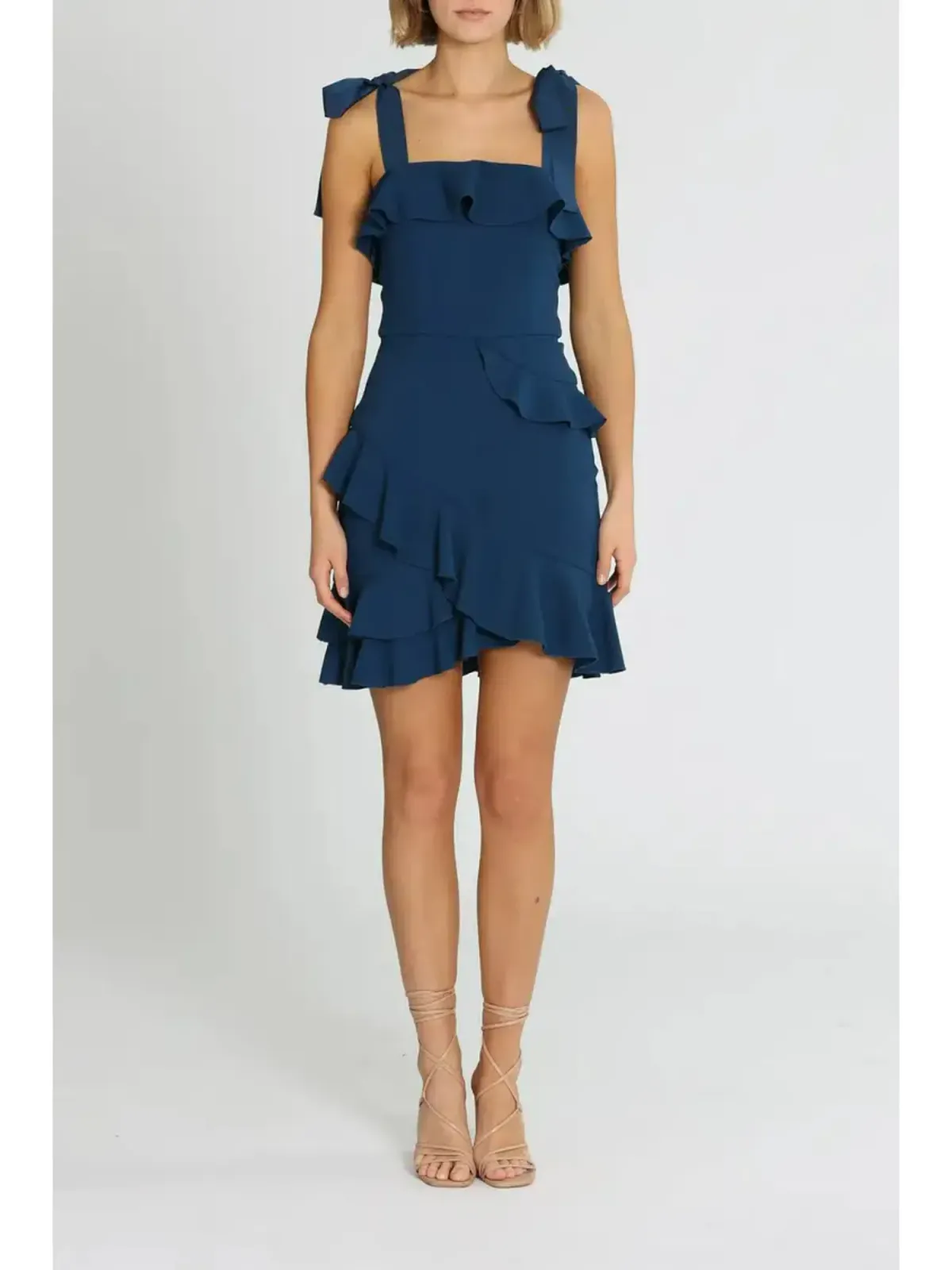 Rebecca Vallance Agean Mini Dress in Navy Size AU 8 - Image 1