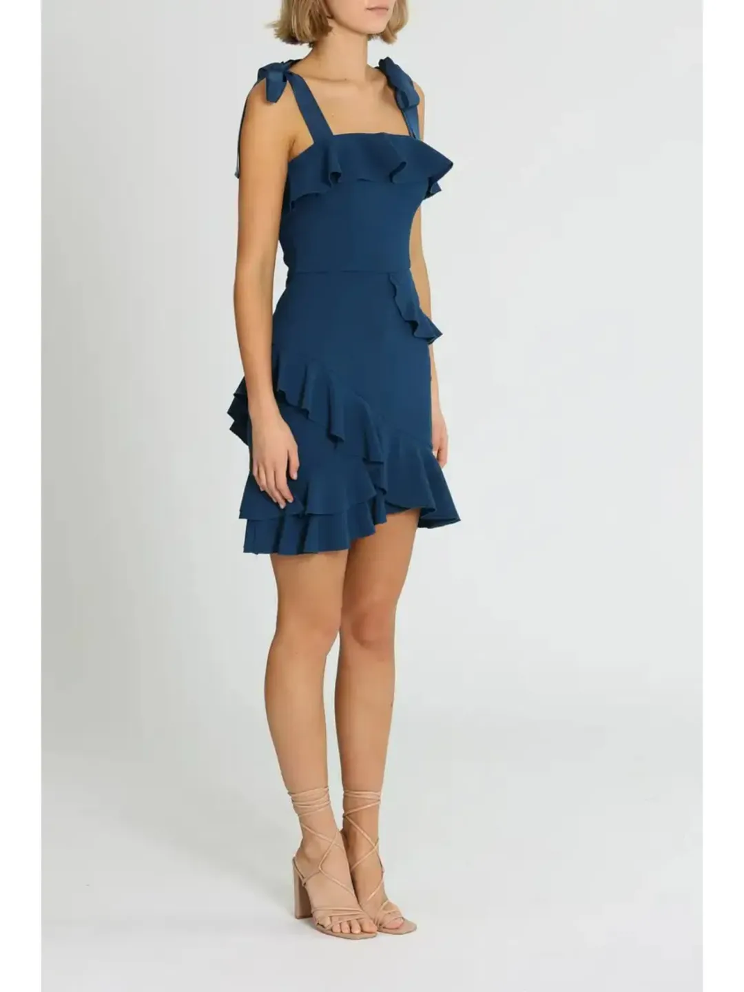 Rebecca Vallance Agean Mini Dress in Navy Size AU 8 for rent on The Volte - main image