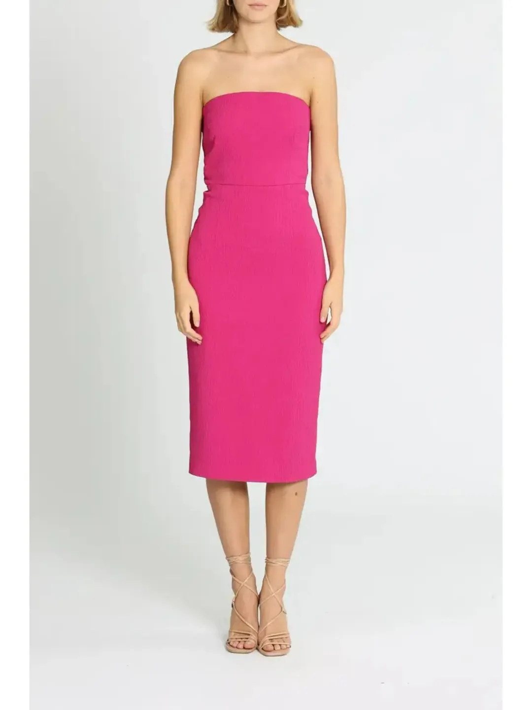 Rebecca Vallance Andie Tie Dress in Pink Size AU 12 for rent on The Volte - main image