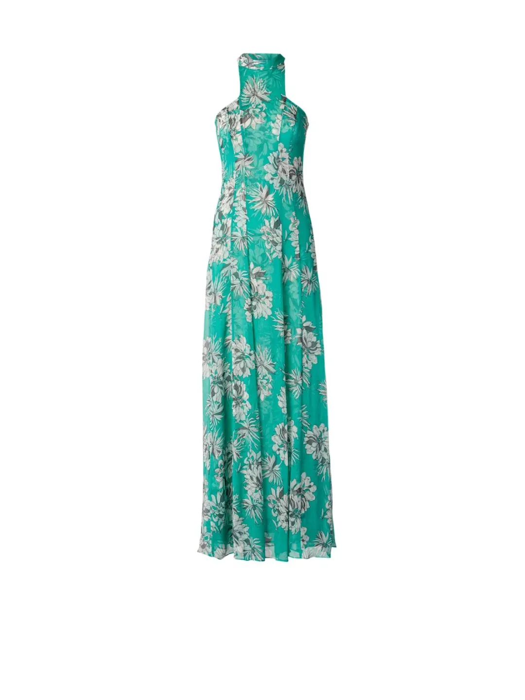 Scanlan Theodore Silk Georgette Floral Dress Spearmint Size AU 12 for rent on The Volte - main image