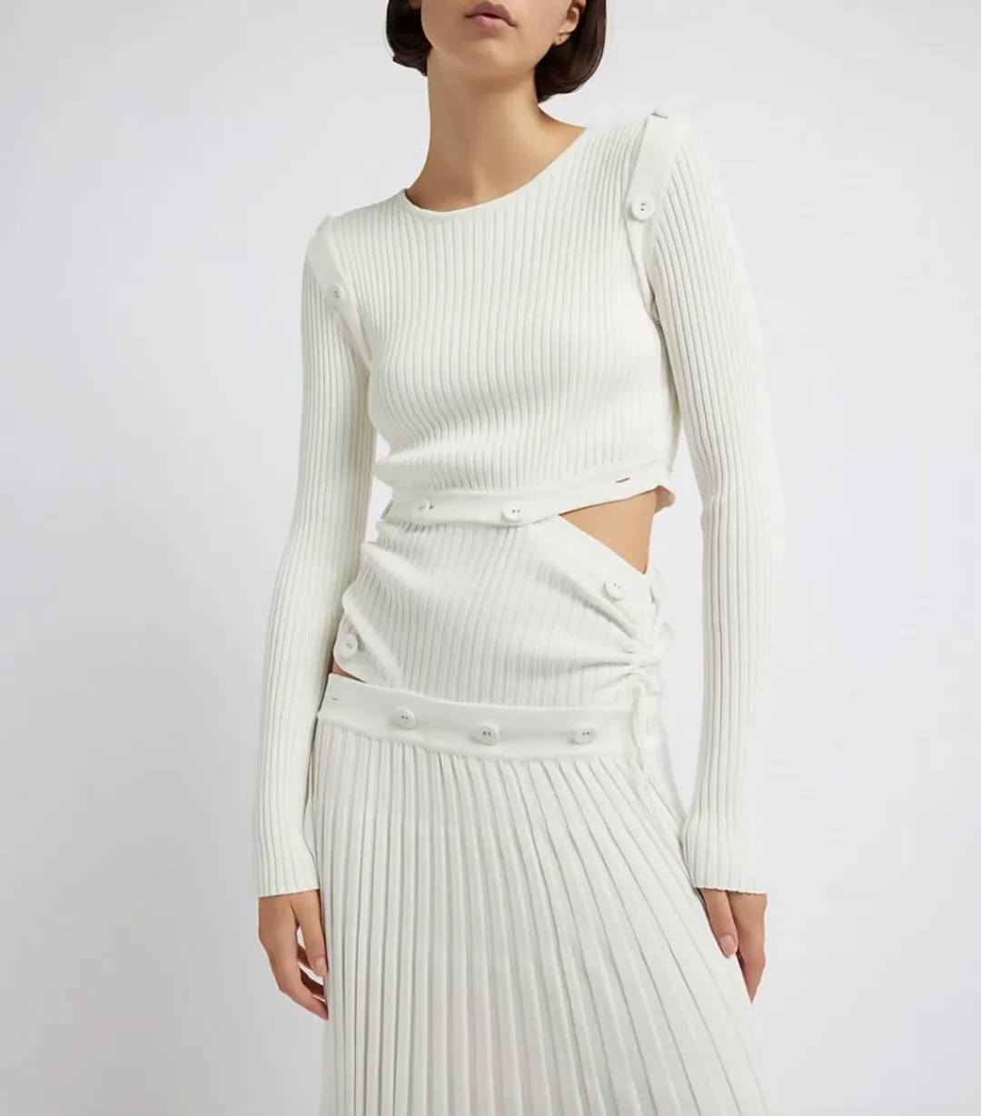 Christopher Esber Deconstruct Dress White for rent on The Volte - main image