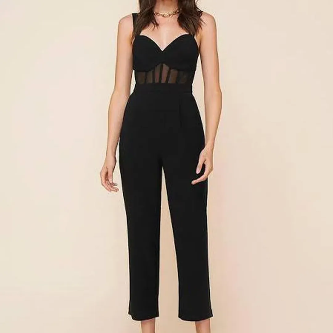 Sheike Drama Queen Black Jumpsuit Black Size 8 for rent on The Volte - main image