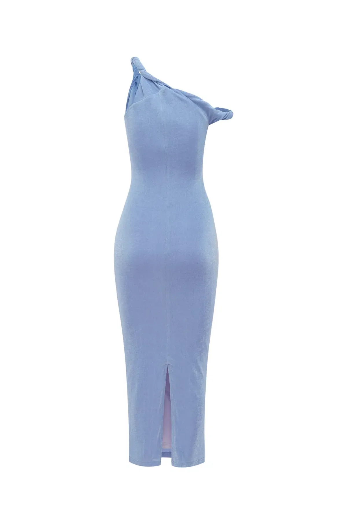 Johansen The Long Poppy Dress In Blue Size L/Au 12 - Image 4