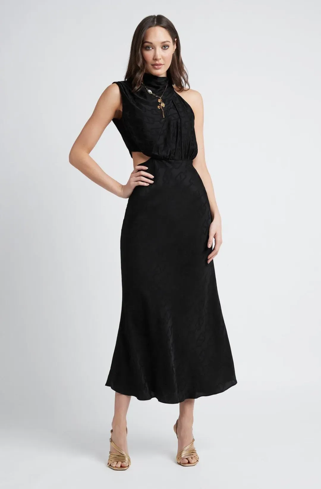 Sheike Reflections Dress Black Size 16  for rent on The Volte - main image