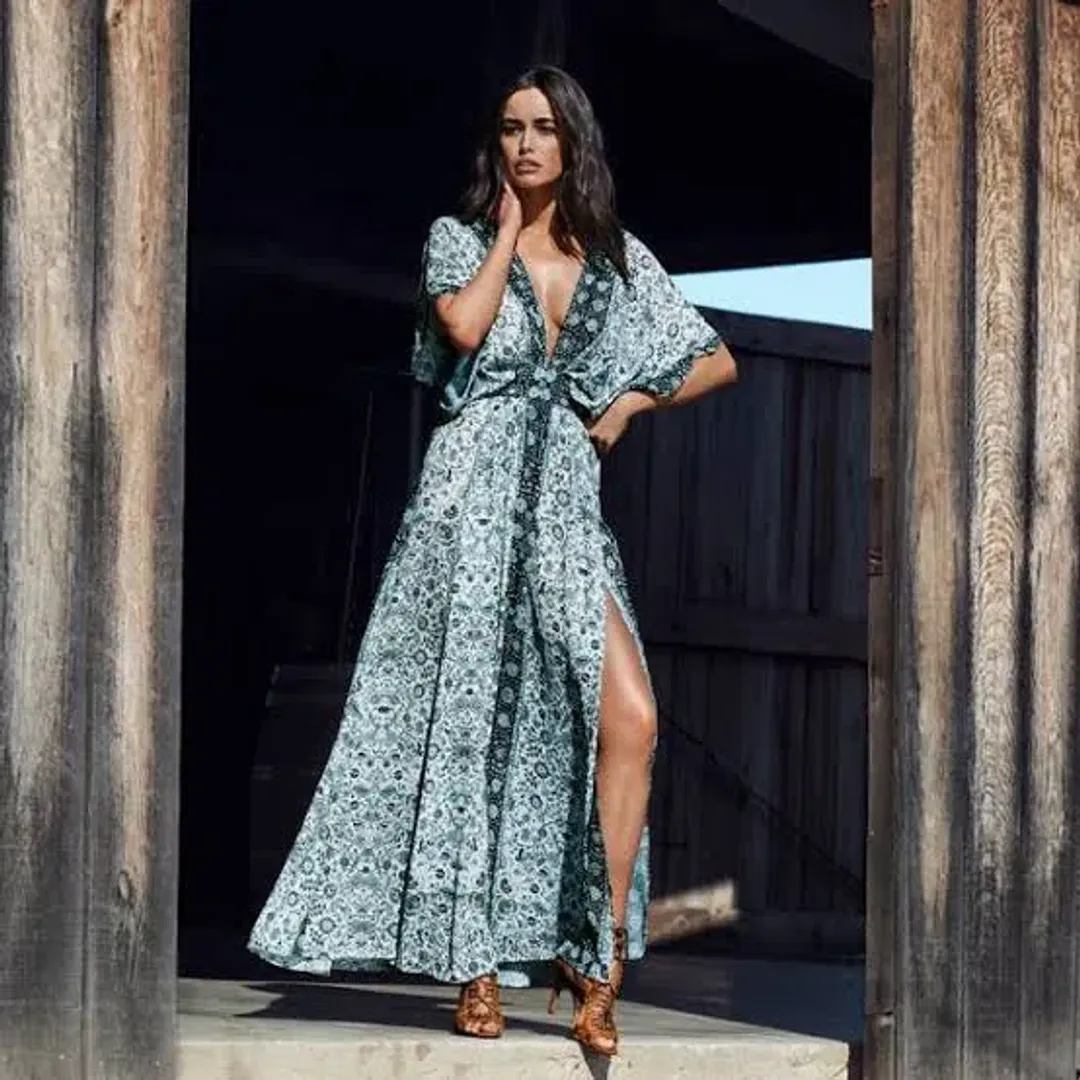 Sheike Bijar Maxi Dress Print Size 16 for rent on The Volte - main image