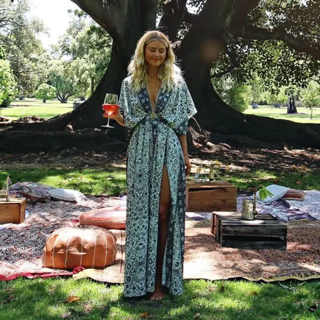 Sheike Bijar Maxi Dress Print Size 16 for rent on The Volte - main image