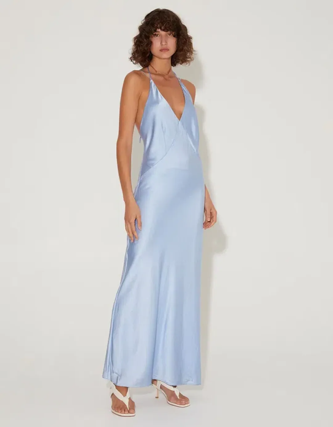 Hansen & Gretel Delphine Dress Cornflower Blue Size S/ AU 8 for rent on The Volte - main image