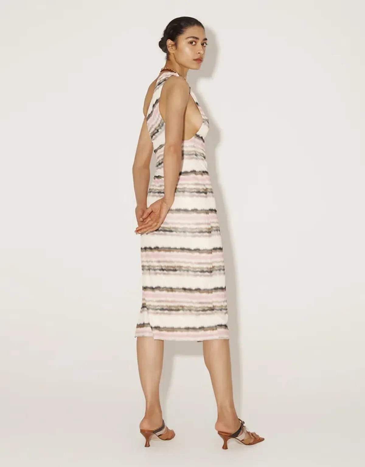 Hansen & Gretel Madre Dress Multi Print Size XS/ AU 6 - Image 4