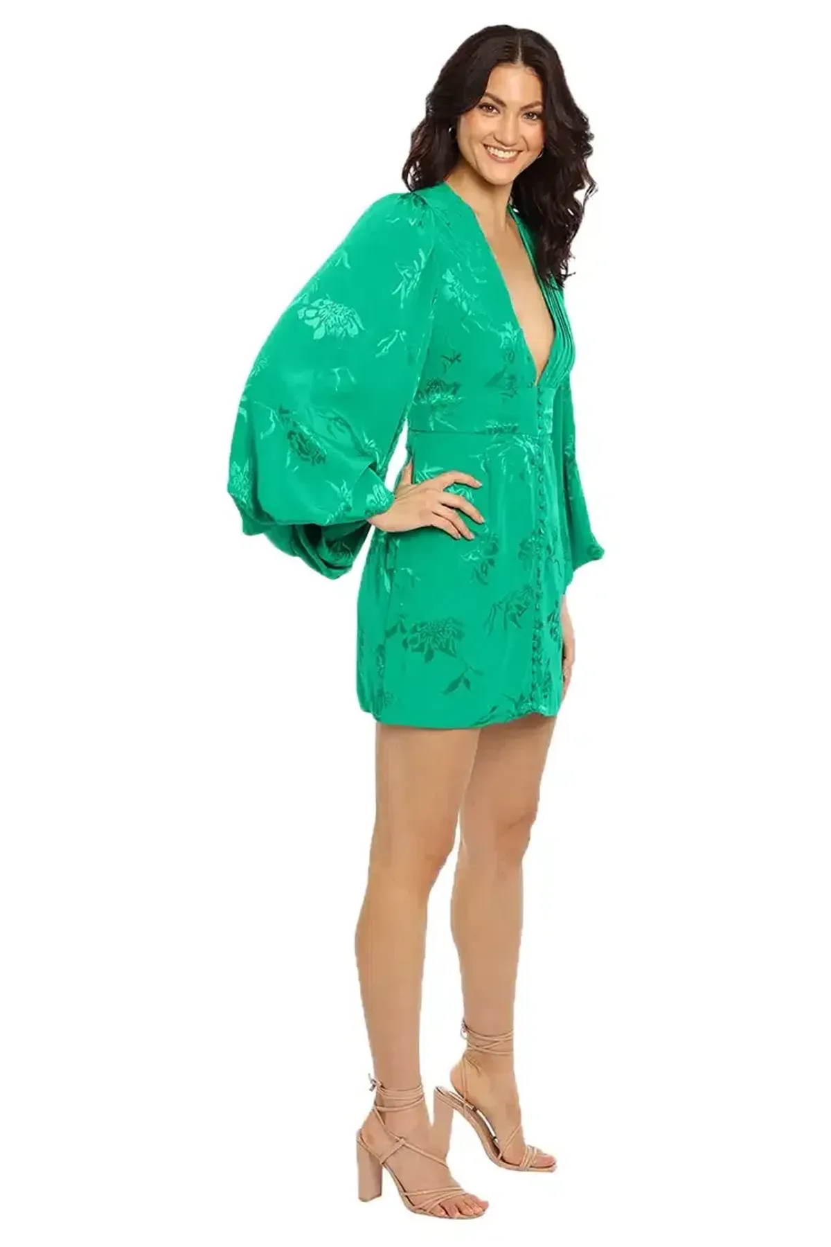 Rat and Boa Isabella Dress in Green Size 12 - Image 2