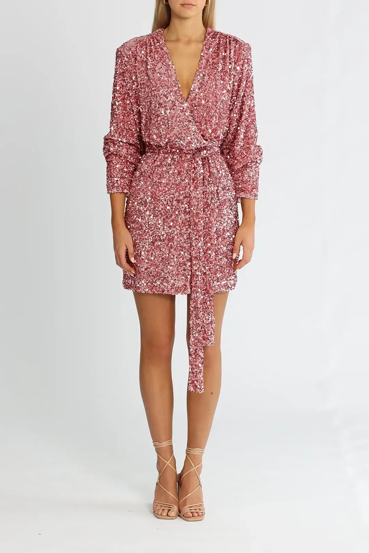 Rotate By Birger Christensen Samantha Rapture Rose Dress Print Size 16 - Image 1