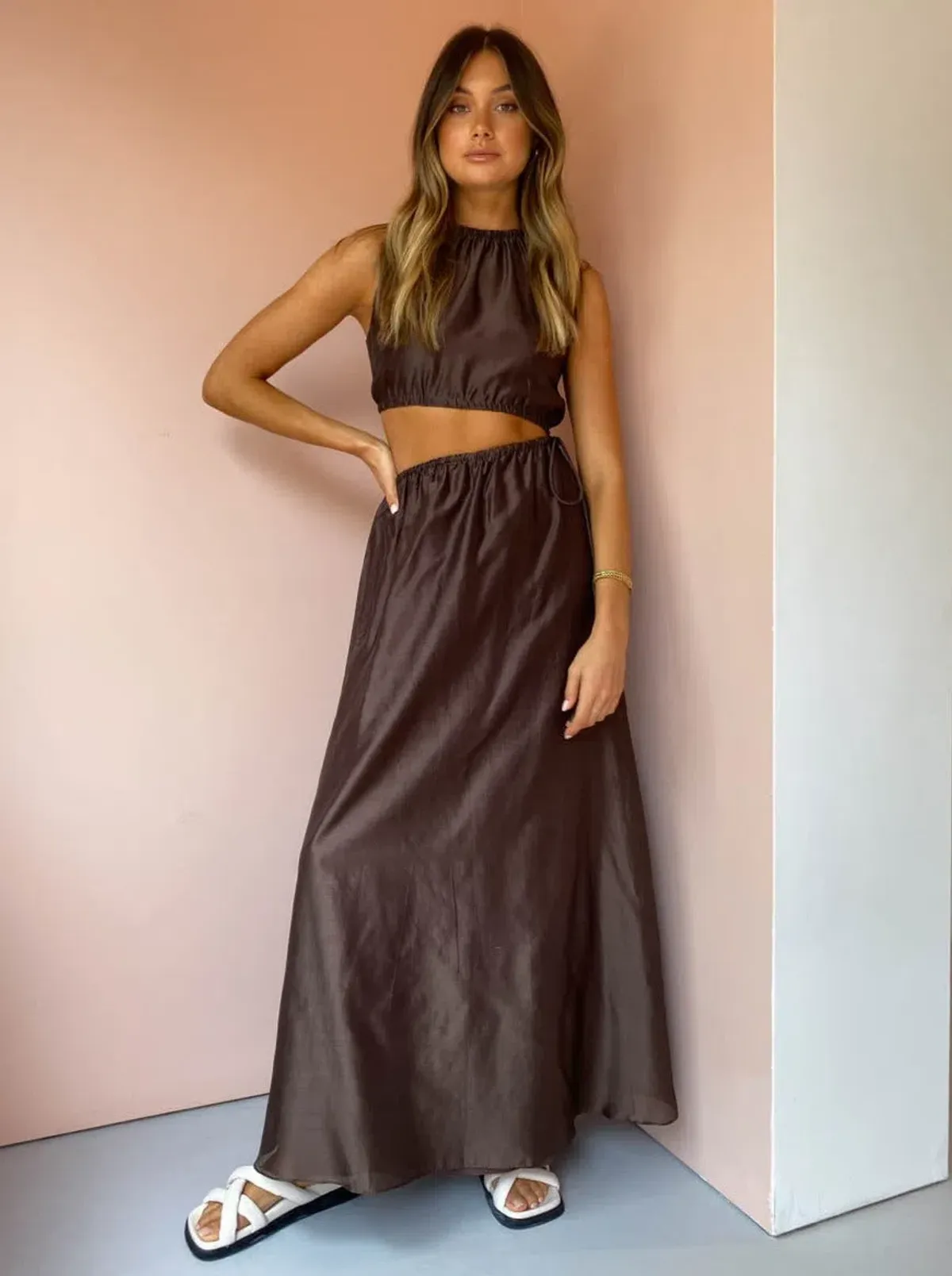 Sir the Label Anje Dress Brown Size 1 / Au 8 - Image 1