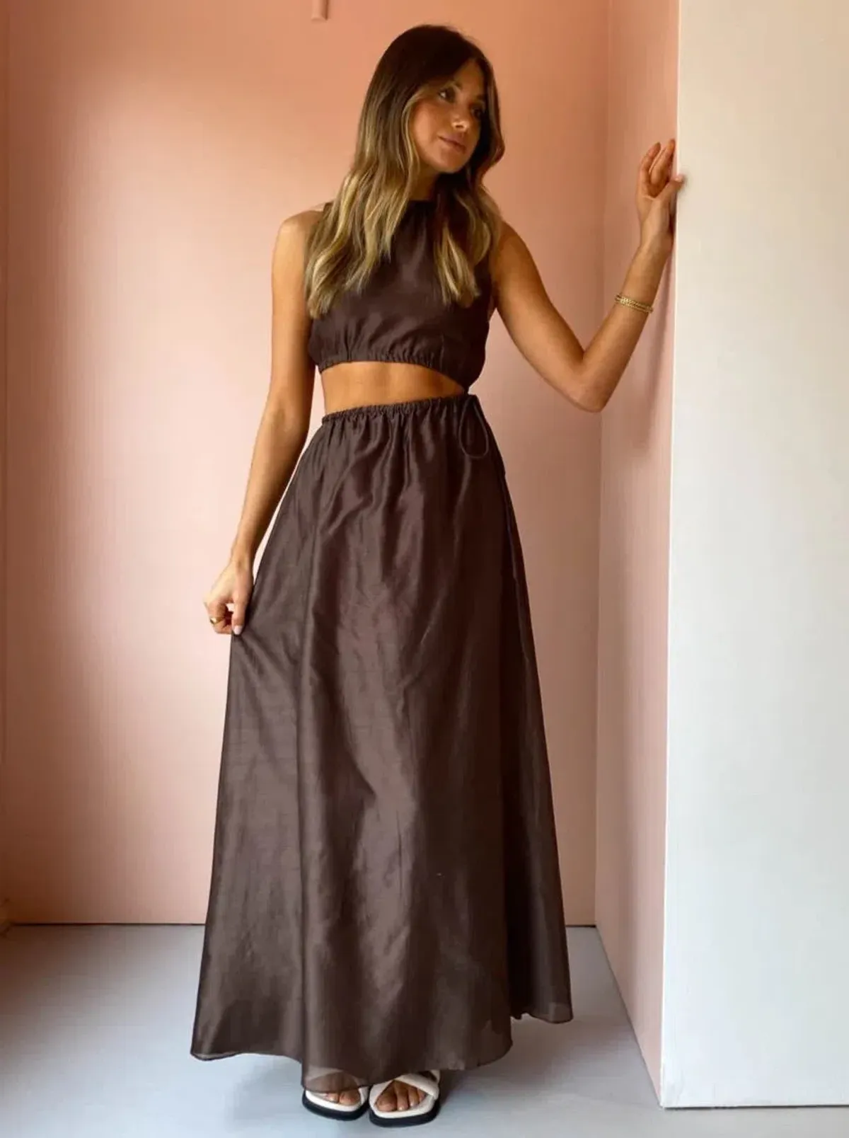 Sir the Label Anje Dress Brown Size 1 / Au 8 - Image 2