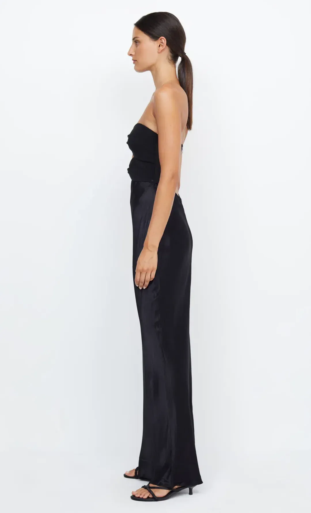 Bec & Bridge Halle Strapless Dress Black Size AU 8 for rent on The Volte - main image