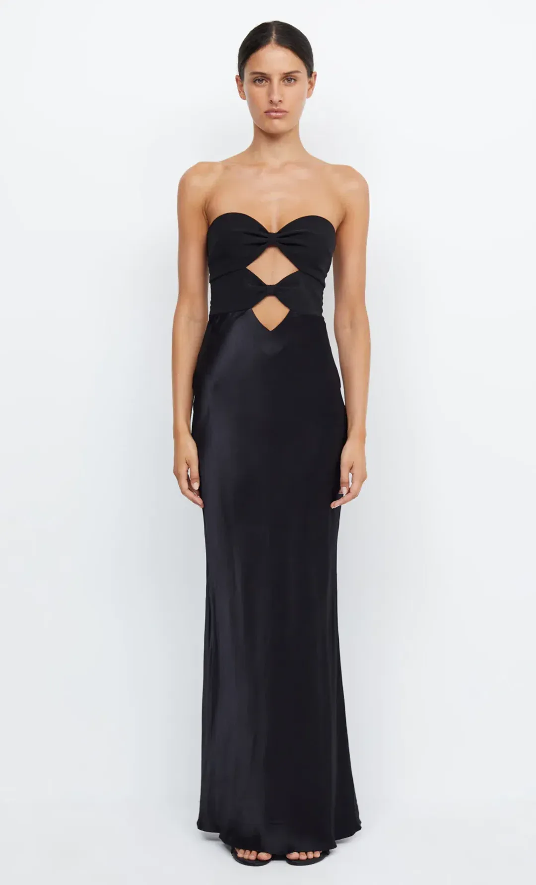 Bec & Bridge Halle Strapless Dress Black Size AU 8 for rent on The Volte - main image
