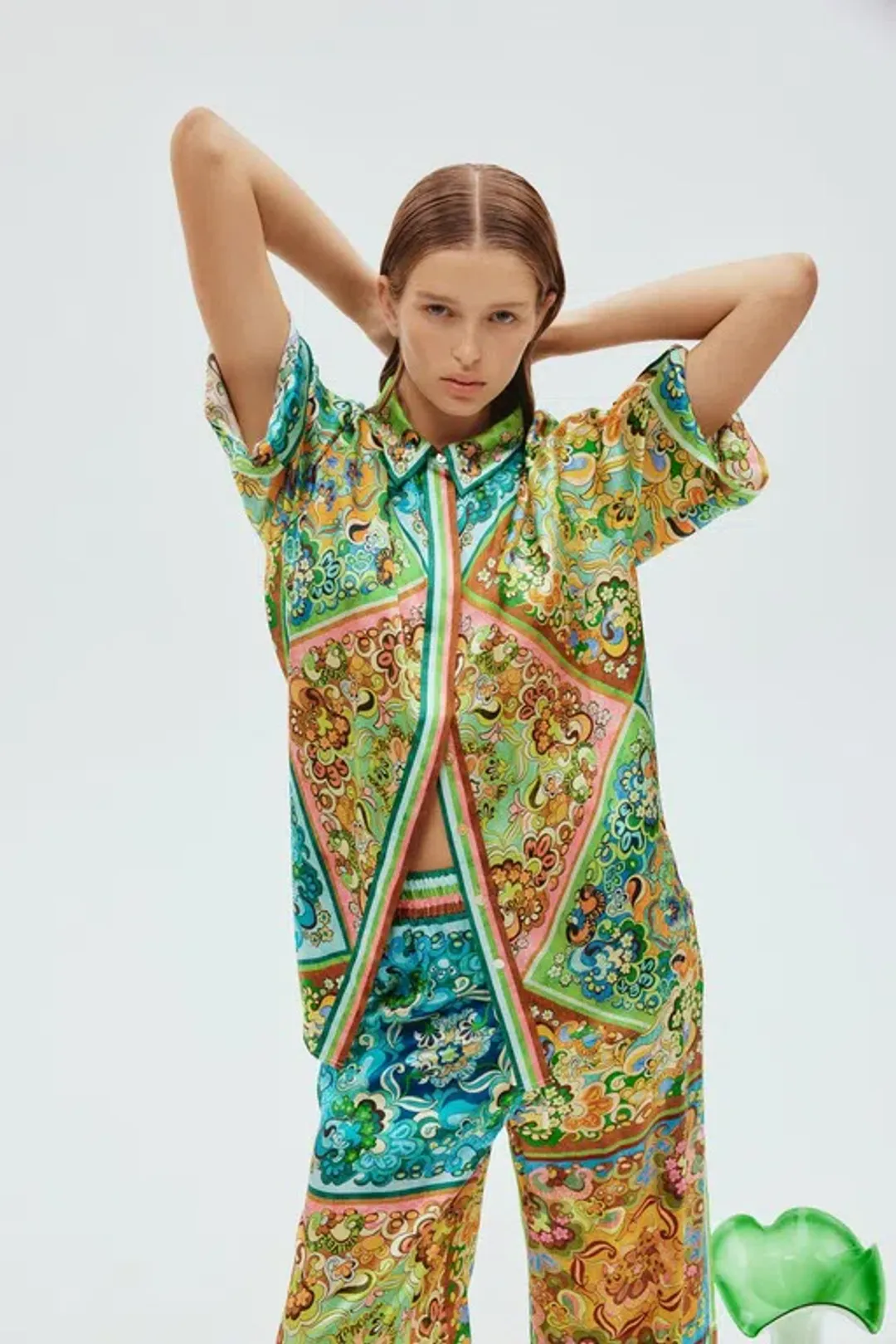 Alemais Dreamer Shirt Size 4 and Pant Size 8 Set Multi  for rent on The Volte - main image