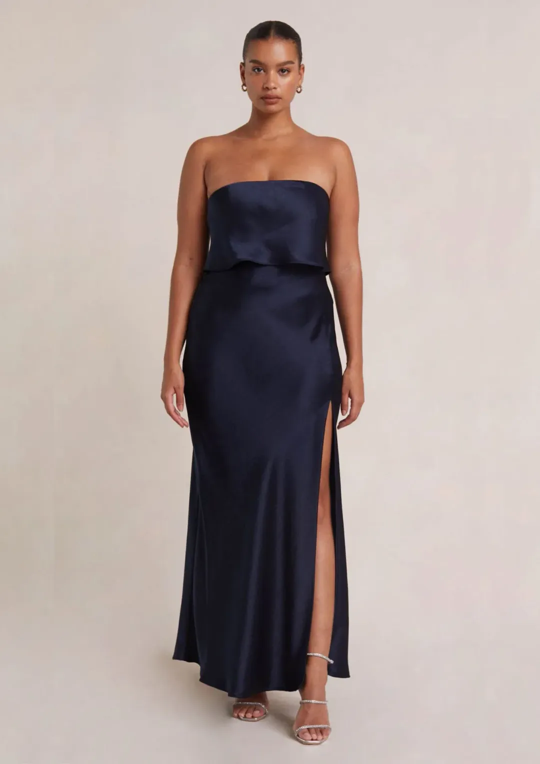 Bec & Bridge The Dreamer Strapless Top Size 10 and Skirt Size 8 Set in Ink  for rent on The Volte - main image