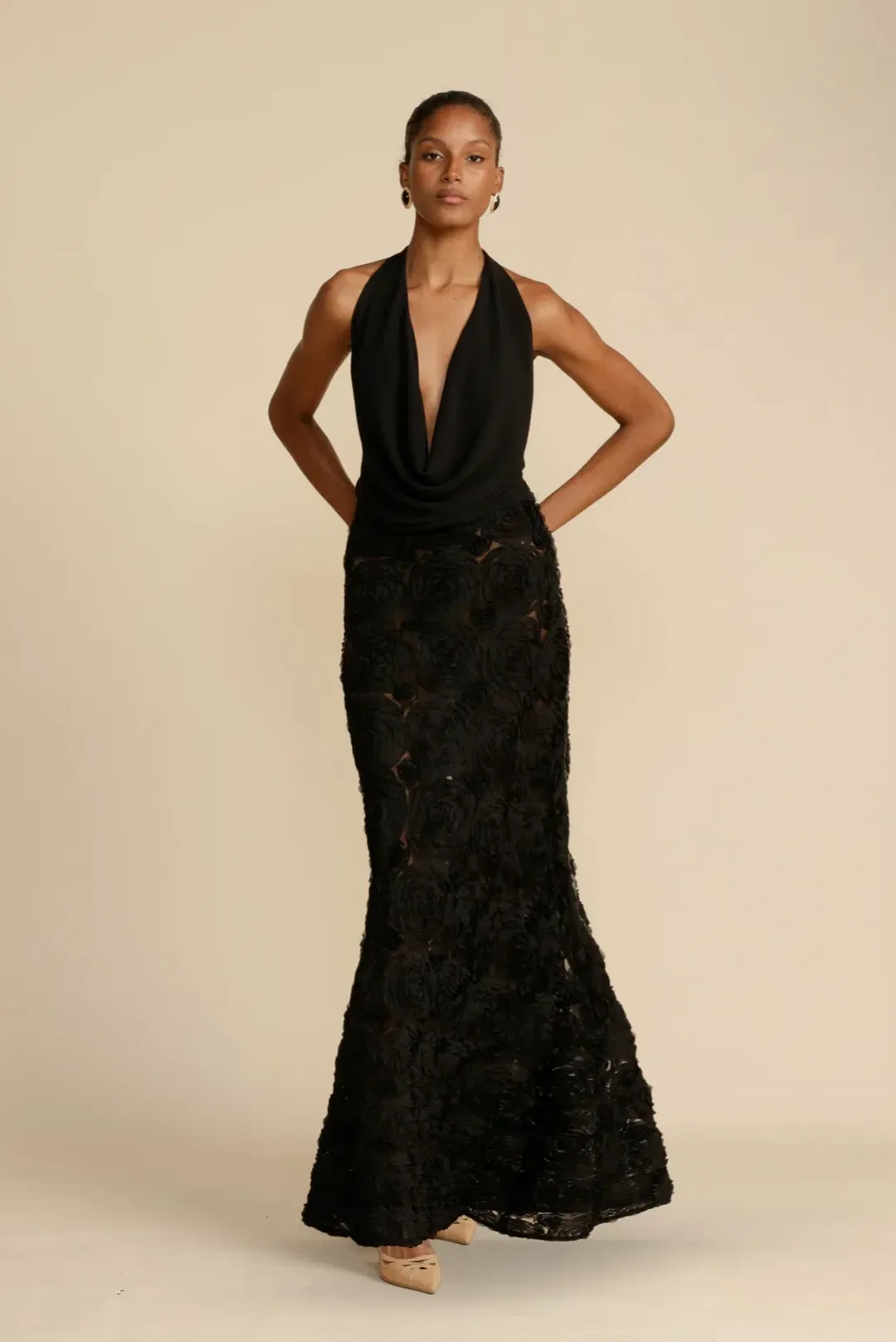 Arcina Ori Adriana Dress in Black Size AU 8 for rent on The Volte - main image