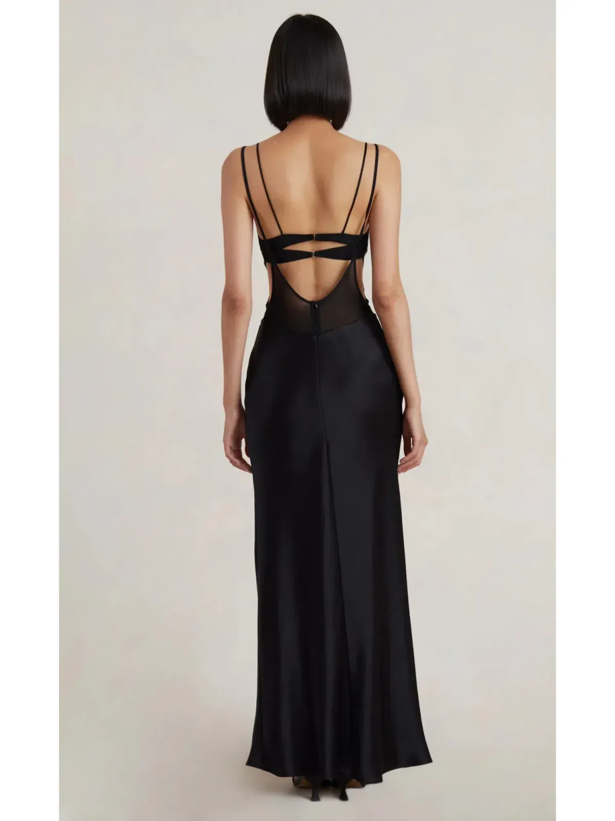 Bec & Bridge Lindsey Cut Out Maxi Dress in Black Size AU 6 - Image 2