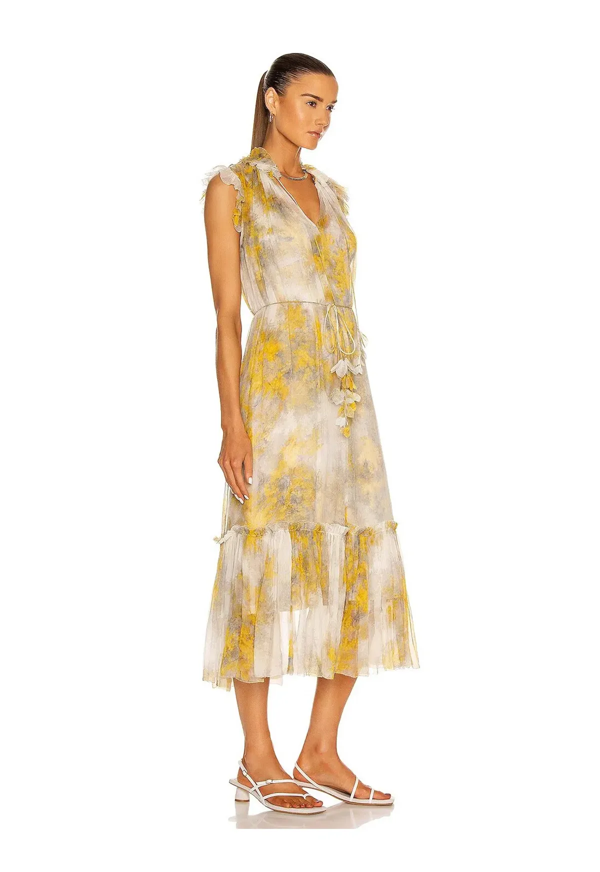 Zimmerman Botanica Wattle Midi Dress Floral Print Size 2/ AU 12 - Image 2