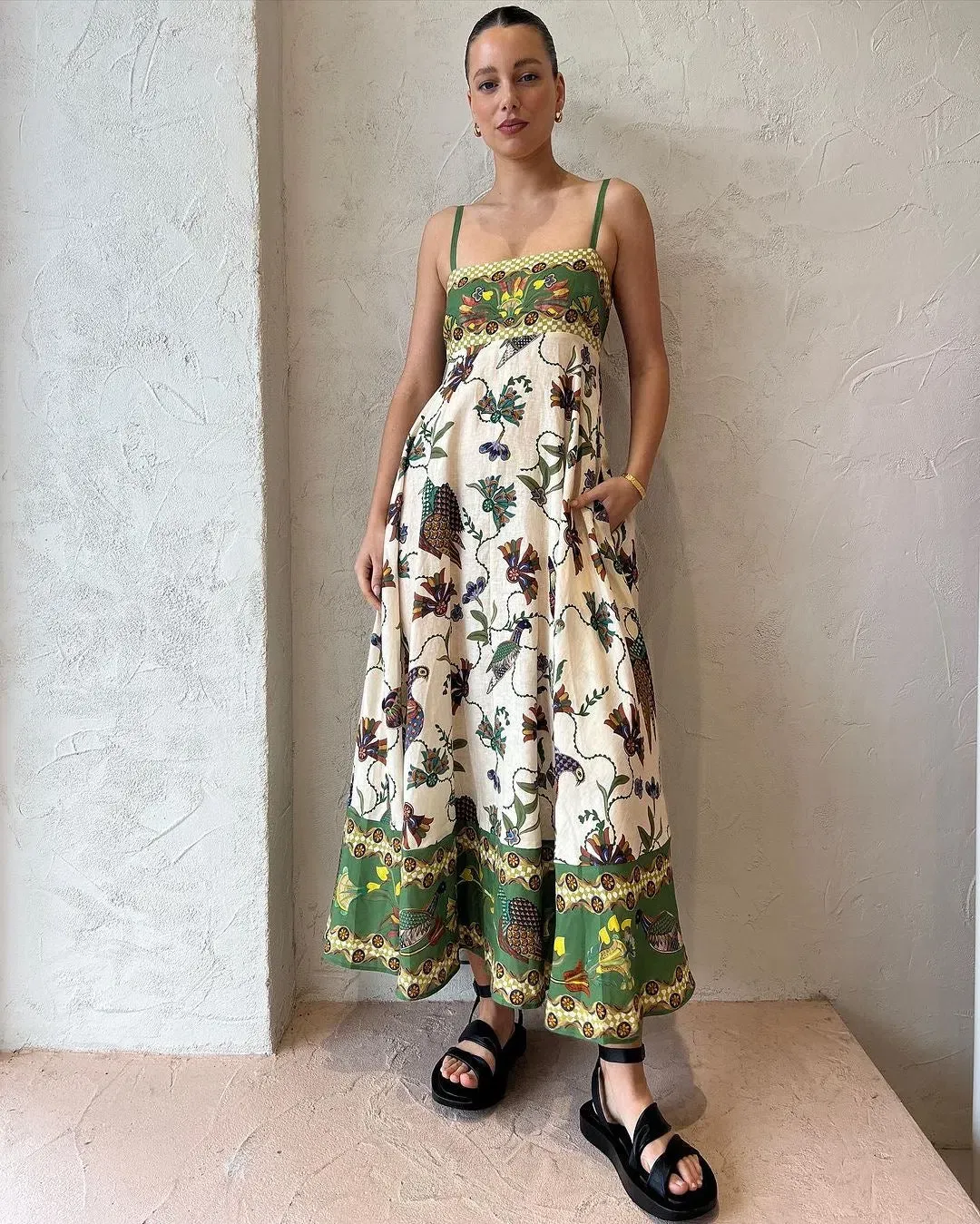 Alemais Birdie Sundress In Multi Size 12 for rent on The Volte - main image