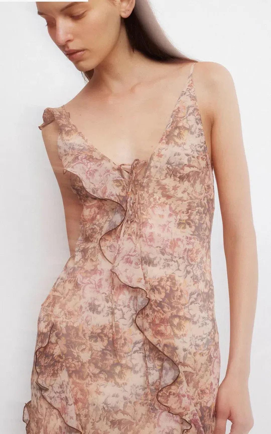 Bec & Bridge Courtney Frill Maxi Dress Versailles Floral Size 10 for rent on The Volte - main image